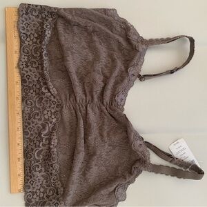 NWT SOMA LACE BRALETTE XL TAUPE